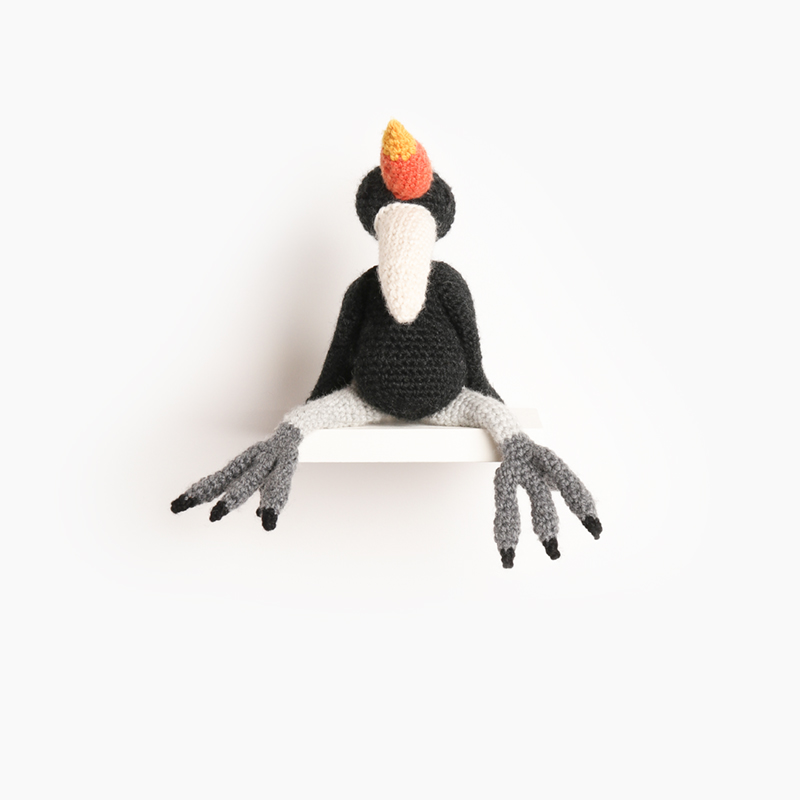hornbill bird crochet amigurumi project pattern kerry lord Edward's menagerie